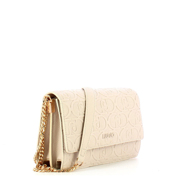 Liu Jo Liu jo - borsa a tracolla logata true champagne - aa4235e0003 - | Italystation.com - Shop Now at italystation.com