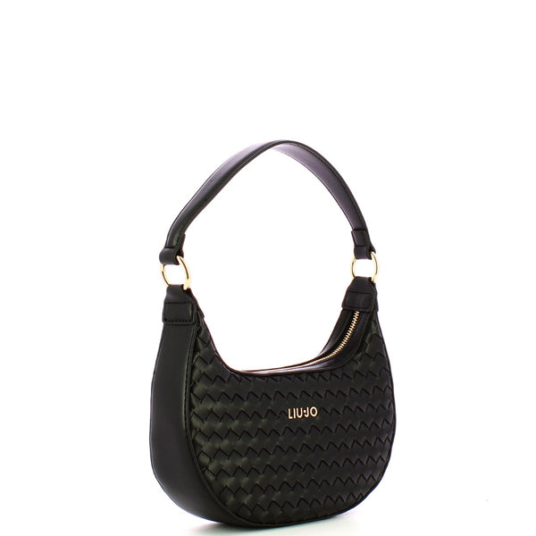 Liu Jo - Mini Hobo Bag intrecciata Nero - AA4238E0513 - NERO