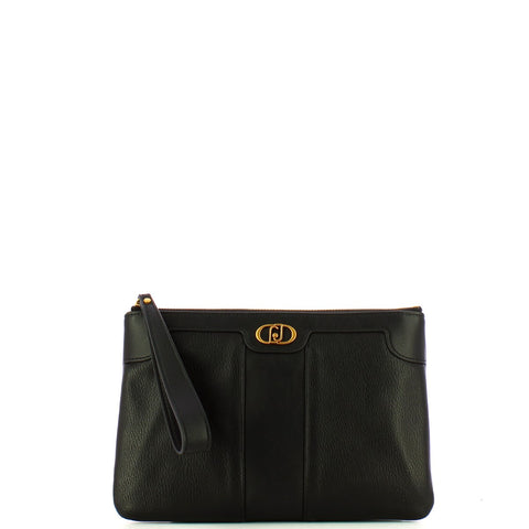 Liu Jo Liu jo - pochette con logo black - aa4243e0031 - nero | Italystation.com - Shop Now at italystation.com