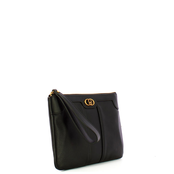 Liu Jo Liu jo - pochette con logo black - aa4243e0031 - nero | Italystation.com - Shop Now at italystation.com
