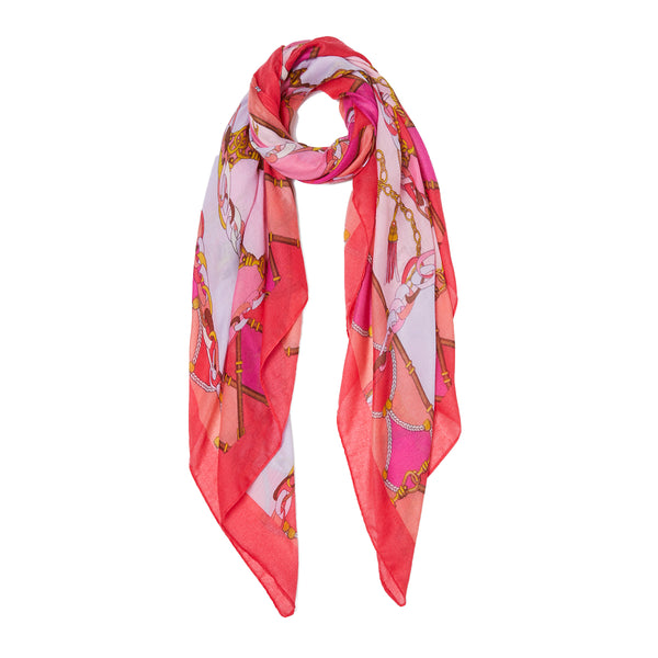 Liu Jo Liu jo - foulard con stampa hibiscus - 2a4032t0300 - hibiscus | Italystation.com - Shop Now at italystation.com