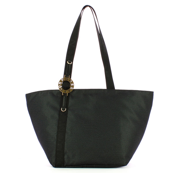 Borbonese - Shopping Bag 011 Dark Black - 924286I15 - DARK/BLACK