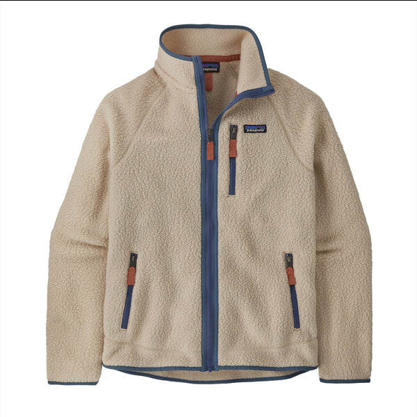 Patagonia - Giacca in pile Retro Fleece Dark Natural Utility Blue - 22801 - DARK/NATURAL/W/UTILITY/BLUE