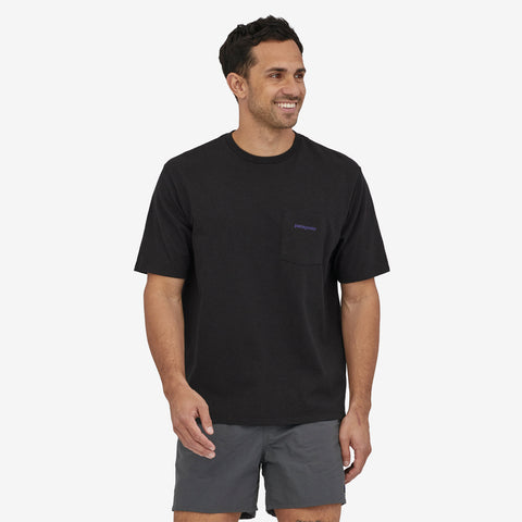 Patagonia - T-Shirt Boardshirt Logo Pocket Responsibili-Tee® Ink Black - 37655 - INK/BLACK