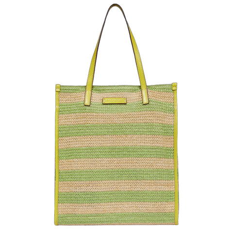 The Bridge - Shopping Bag Verticale Mirra Wow - 0433017W - LIME/WITH/GOLD