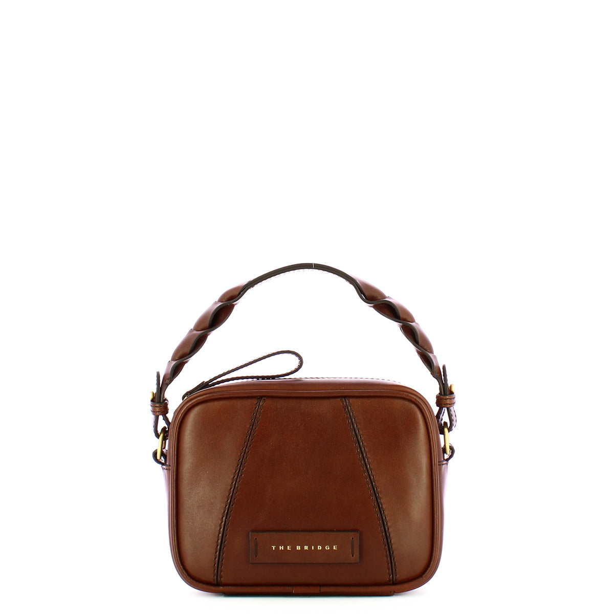 The Bridge The bridge - camera bag brigida - 0449047j - marrone/14/oro | Italystation.com - Shop Now at italystation.com