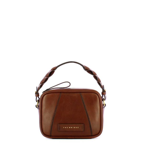 The Bridge The bridge - camera bag brigida - 0449047j - marrone/14/oro | Italystation.com - Shop Now at italystation.com