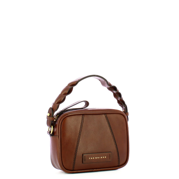 The Bridge The bridge - camera bag brigida - 0449047j - marrone/14/oro | Italystation.com - Shop Now at italystation.com