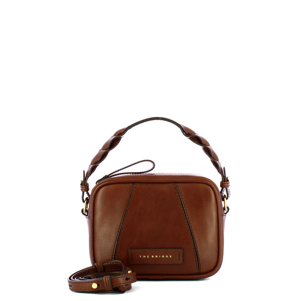 The Bridge The bridge - camera bag brigida - 0449047j - marrone/14/oro | Italystation.com - Shop Now at italystation.com