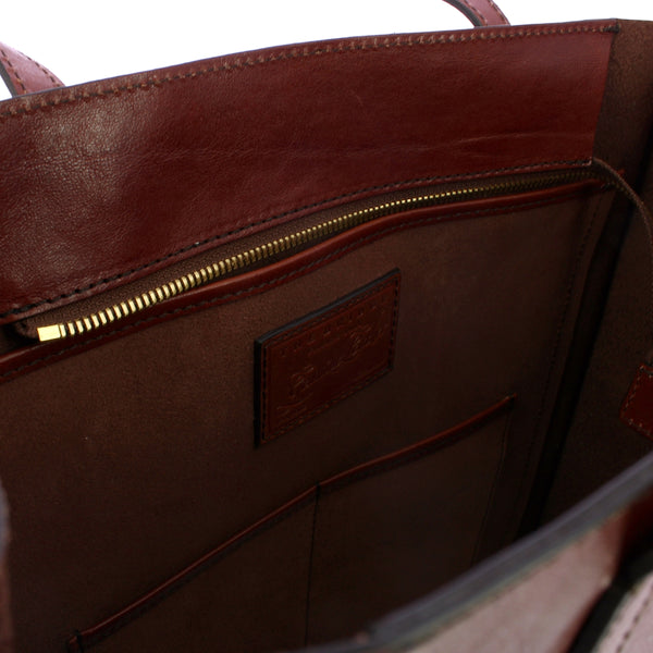 The Bridge The bridge - shopping bag verticale mirra - 04130401 - marr | Italystation.com - Shop Now at italystation.com