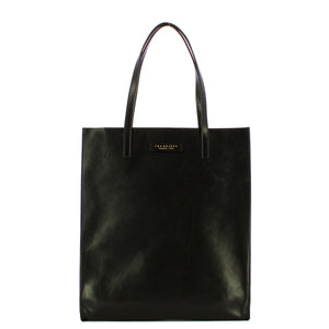 The Bridge - Shopping Bag Verticale Mirra - 04130401 - NERO/ABB./ORO