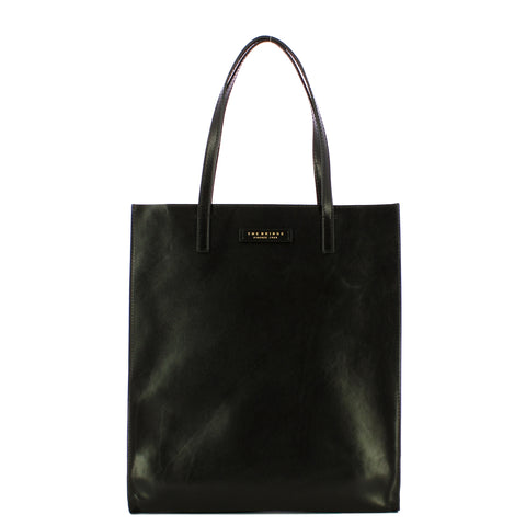 The Bridge - Shopping Bag Verticale Mirra - 04130401 - NERO/ABB./ORO