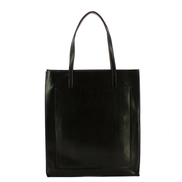 The Bridge The bridge - shopping bag verticale mirra - 04130401 - nero | Italystation.com - Shop Now at italystation.com