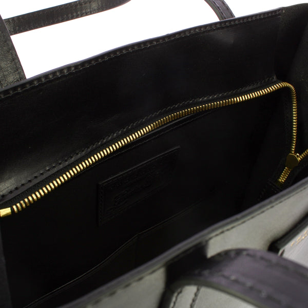 The Bridge The bridge - shopping bag verticale mirra - 04130401 - nero | Italystation.com - Shop Now at italystation.com