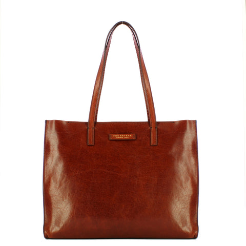 The Bridge - Shopping Bag Mirra - 04131401 - MARRONE/14/ORO