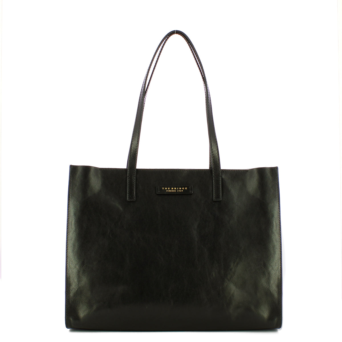 The Bridge - Shopping Bag Mirra - 04131401 - NERO/ABB./ORO