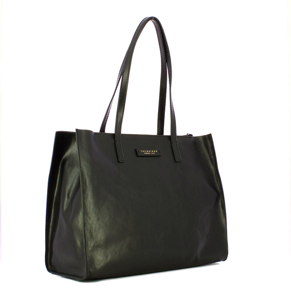 The Bridge - Shopping Bag Mirra - 04131401 - NERO/ABB./ORO