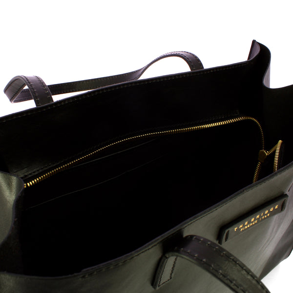 The Bridge - Shopping Bag Mirra - 04131401 - NERO/ABB./ORO