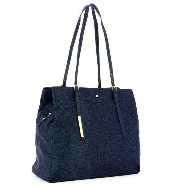 Borbonese - Large Blue Tote - 933778AH1 - BLU