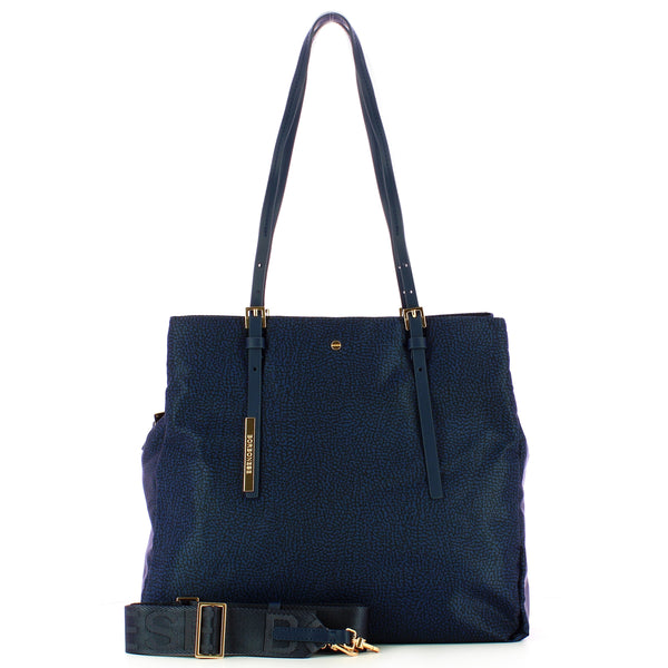 Borbonese - Large Blue Tote - 933778AH1 - BLU