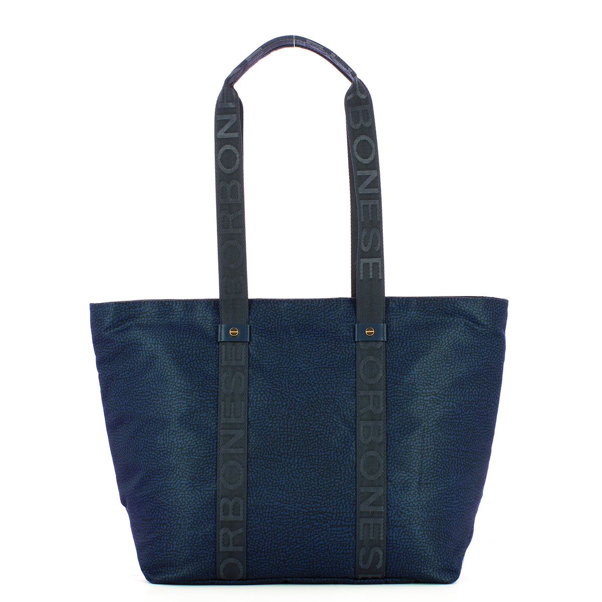 Borbonese - Eco Line Medium Blue Tote 934133I15 BLU | Italystation.com Shop Now at italystation.com