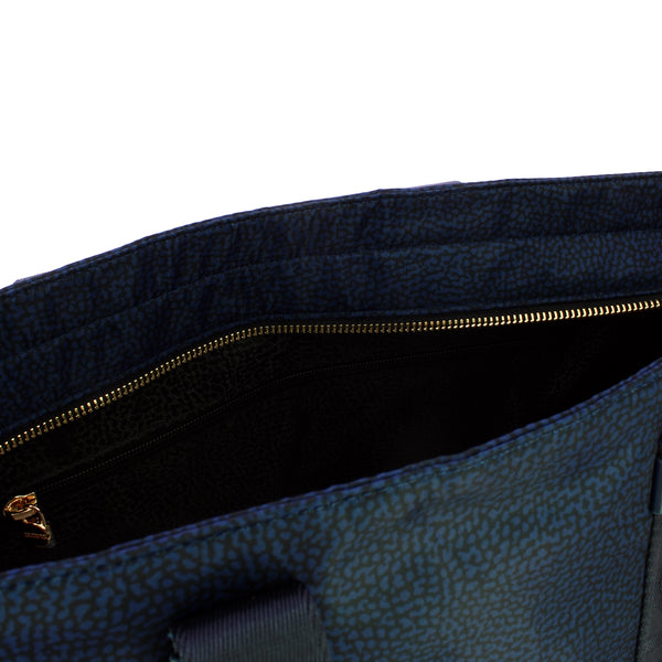 Borbonese - Eco Line Medium Blue Tote 934133I15 BLU | Italystation.com Shop Now at italystation.com