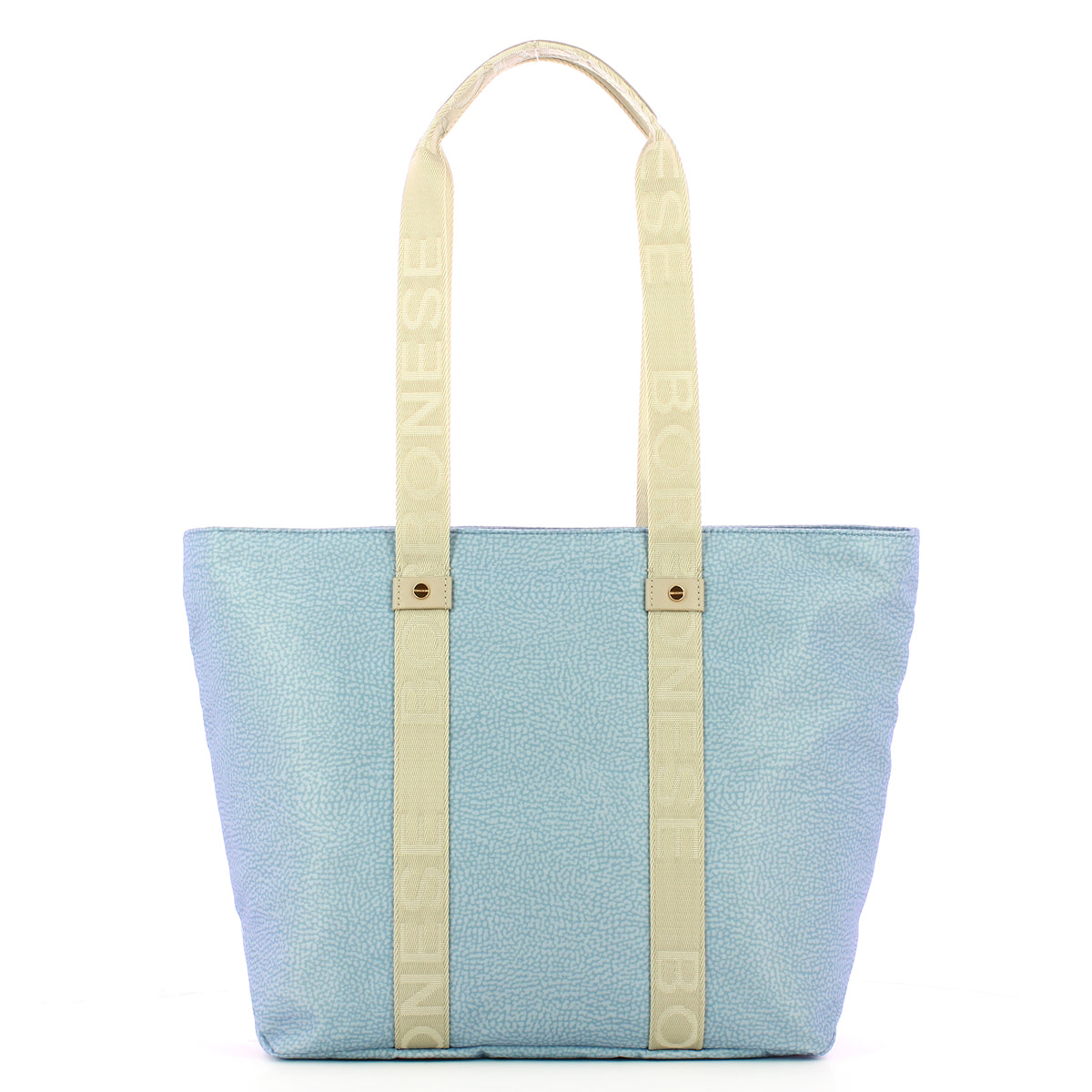 Borbonese - eco line medium topaz ligth grey tote - 934133i1 | Italystation.com - Shop Now at italystation.com