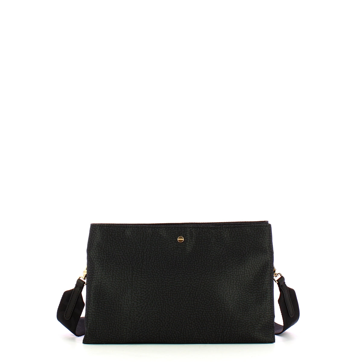 Borbonese - Small Dark Black Shoulder Bag - 933785AH1 - DARK/BLACK