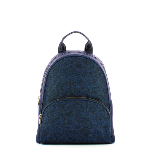 Borbonese - Medium Blue Backpack - 934136I15 - BLU