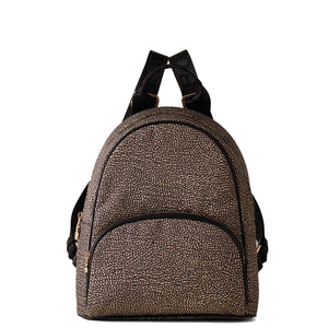 Borbonese - medium op natural black backpack - 934136i15 - o | Italystation.com - Shop Now at italystation.com