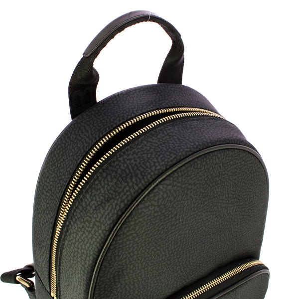 Borbonese - medium dark black backpack - 934136i15 - dark/bl | Italystation.com - Shop Now at italystation.com