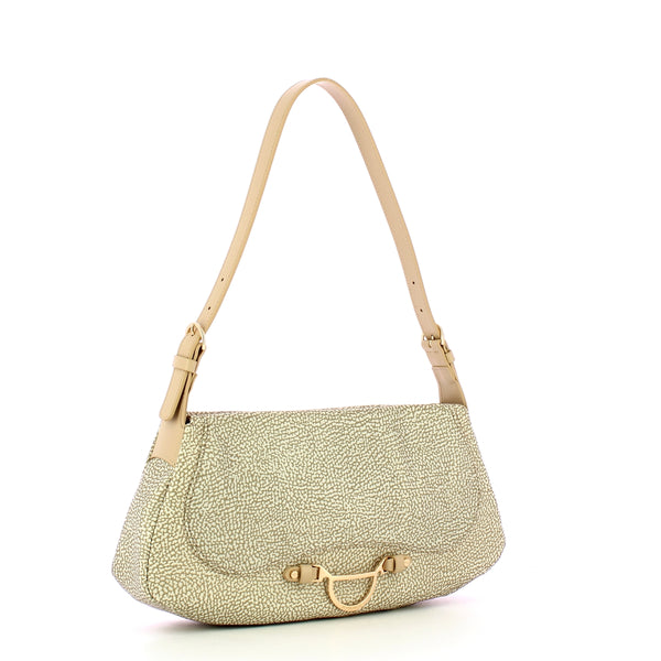 Borbonese - Capri Sand Shoulder Bag - 923402I15 - SABBIA