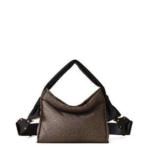 Borbonese - Lover Small OP Natural Black Handbag - 933491AJ0 - OP/NATURALE/NERO