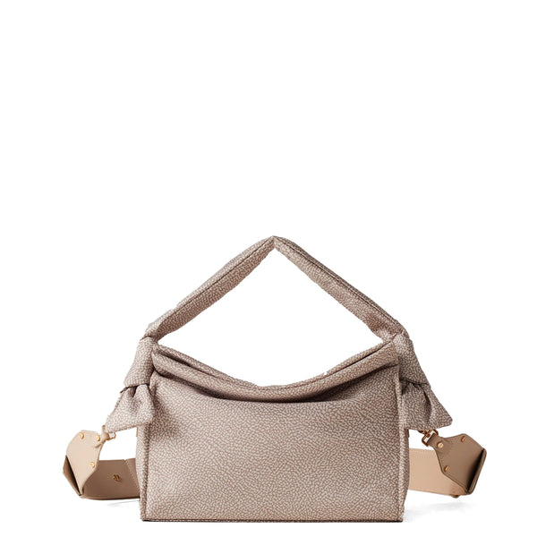 Borbonese - Lover Small Sabbia Handbag - 933491I15 - SABBIA