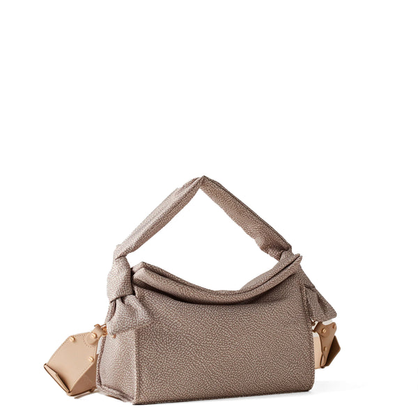 Borbonese - Lover Small Sabbia Handbag - 933491I15 - SABBIA