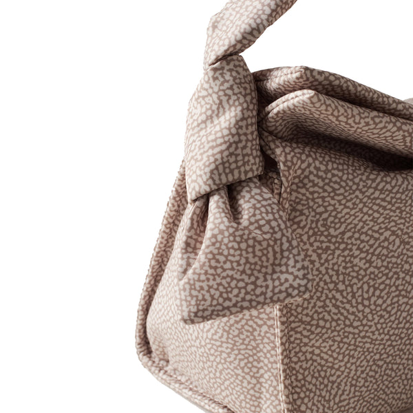 Borbonese - Lover Small Sabbia Handbag - 933491I15 - SABBIA