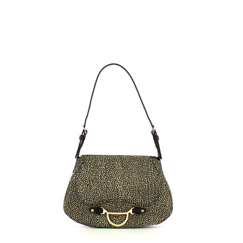 Borbonese - Capri OP Natural Black Mini Handbag - 923403I15 - OP/NATURALE/NERO