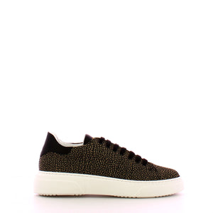 Borbonese - OP Natural Black Fabric Sneakers - 6DZ940AD8 - OP/NATURALE/NERO