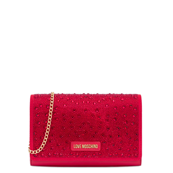 Love Moschino - Pochette con strass Rosso - JC4850PP4I - ROSSO