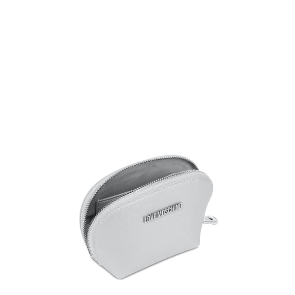 Love Moschino Love moschino - bustina piccola argento laminato - jc535 | Italystation.com - Shop Now at italystation.com