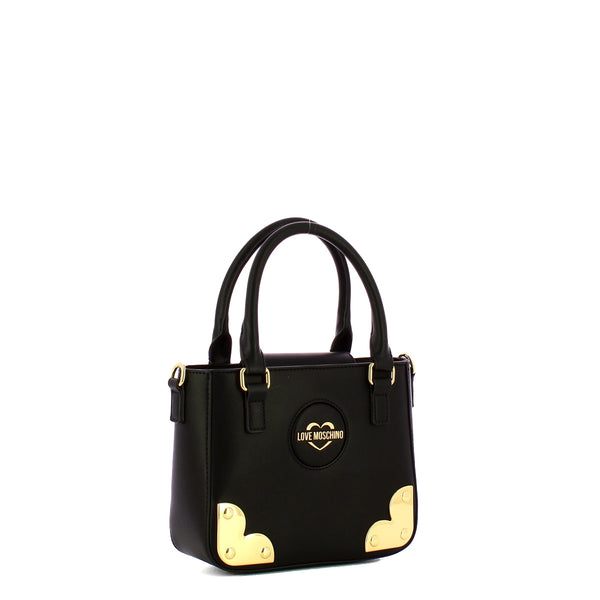 Love Moschino - Borsa a mano Gold Corner Nero - JC4218PP1I - NERO