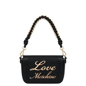 Love Moschino - Mini Borsa a tracolla con logo Avorio - JC4116PP1I - NERO