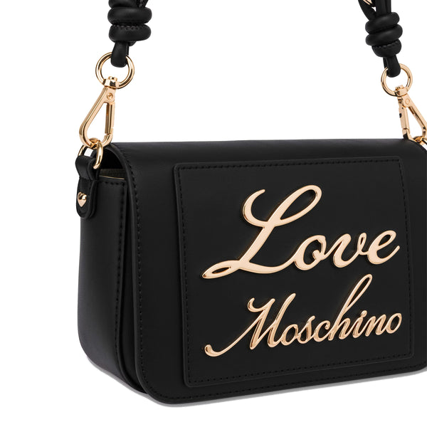 Love Moschino - Mini Borsa a tracolla con logo Avorio - JC4116PP1I - NERO