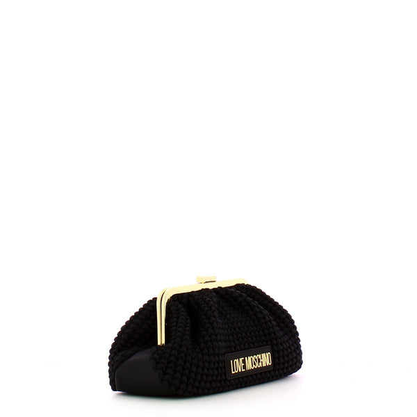 Love Moschino - Clutch Plissettata - JC4241PP0I - NERO+NERO