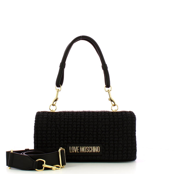 Love Moschino - Borsa a Mano Plissettata - JC4238PP0I - NERO+NERO