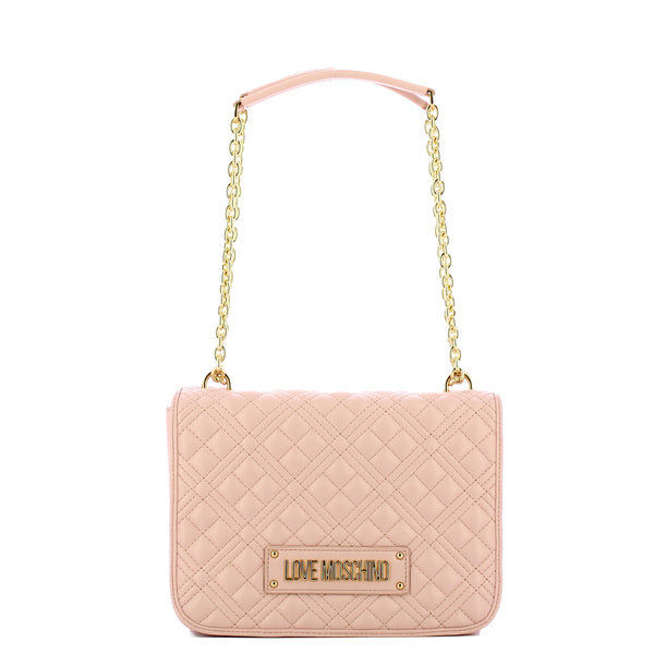 Love Moschino - Borsa a spalla Shiny Quilted Cipria - JC4000PP1I - CIPRIA