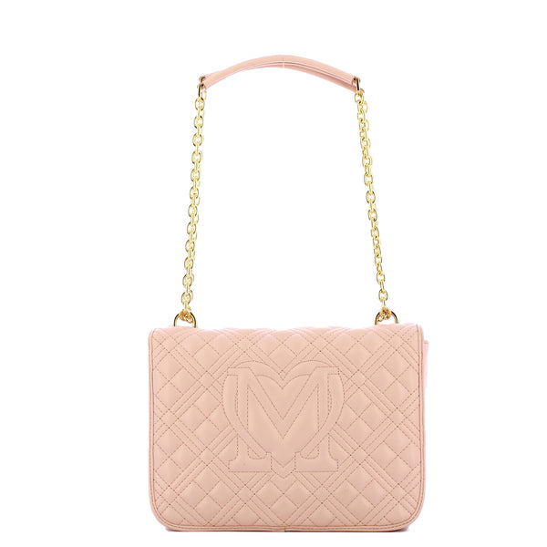 Love Moschino - Borsa a spalla Shiny Quilted Cipria - JC4000PP1I - CIPRIA