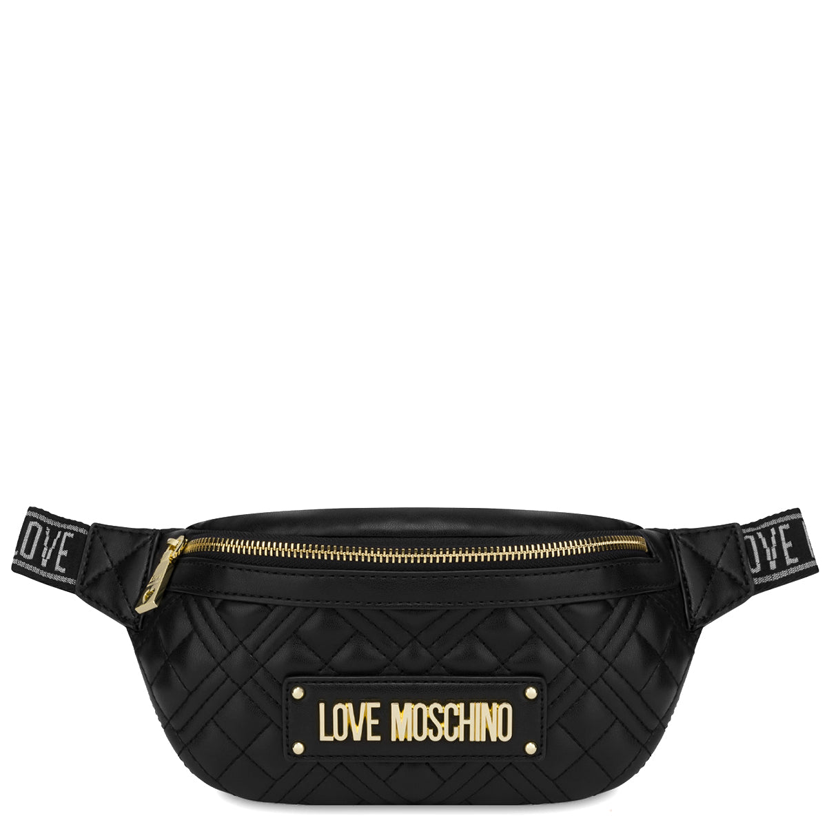 Love Moschino - Marsupio Shiny Quilted Nero - JC4003PP1I - NERO/GALV./ORO