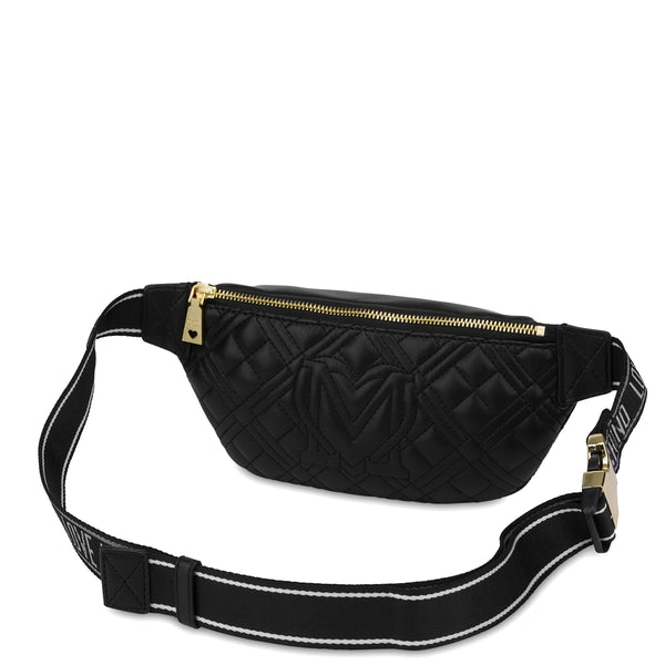 Love Moschino - Marsupio Shiny Quilted Nero - JC4003PP1I - NERO/GALV./ORO