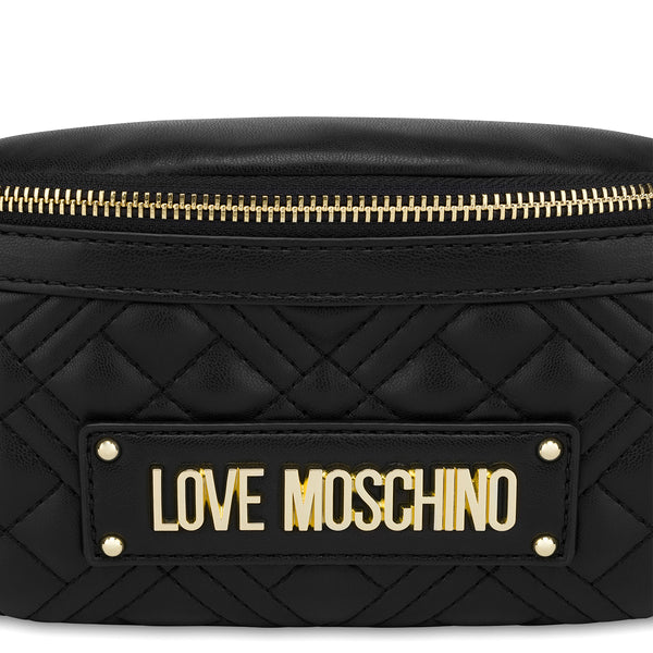 Love Moschino - Marsupio Shiny Quilted Nero - JC4003PP1I - NERO/GALV./ORO